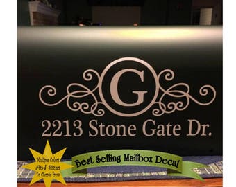 Mailbox Decal | Custom Mailbox Decal | Address Decal | House number decal | Mailbox Numbers | Mailbox Monogram | Mailbox Stickers | Mailbox
