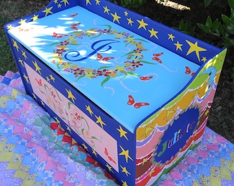 Toy Chest for Kids' Playroom Storage Custom Toy Box Personalized Children's Furniture