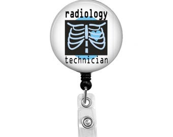 Radiology Technician - Badge Reel Retractable ID Badge Holder