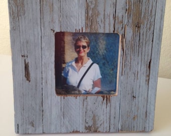 Rustic Picture Frame: “Blue One” from RusticAndRawFrames // Picture Frames, Rustic Picture Frames, Rustic Frames, Picture Frame, Frames