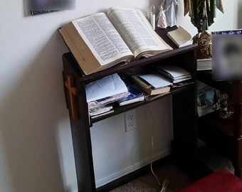 Folding Prayer Kneeler Kneeling Bench Catholic altar Home Altar shrine Catholic Gift Spiritual Corner Meditation bench Prie Dieu Banc Prier