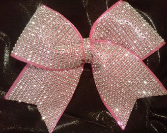 bling cheer bow silver 3 texas size sparkly texas size bling