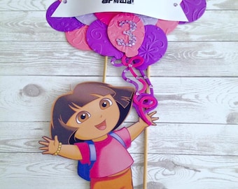 Dora The Explorer Topper Birthday Baby SHower Party Cake Decour Topper