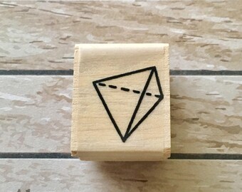 Polyhedron shape rubber stamp snailmail penpal journal planner card decoration