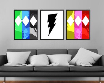 90s Kids TV Modern Art Prints Set of 3