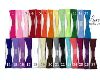 GRAB BAG of Interchangeable Nylon Baby Headbands - Random Assortment - You Cannot Choose Colors - Super Soft Nylon Headbands