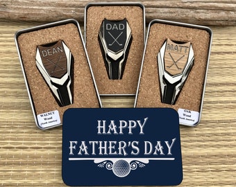 Father's Day Gift Golf Gift for Man, Personalized Golf Ball Marker & Divot Tool, Men's Golf Accessories, Men's Gift for Him Magnetic Marker