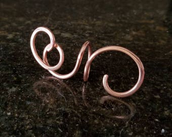 Shawl Pin, Scarf Pin, Sweater Pin, Copper Shawl Pin, Corkscrew Shawl Pin, Cardigan Pin, Copper Spiral Pin, Shawl Pins, 7th Anniversary Gift