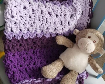 Purple baby blanket