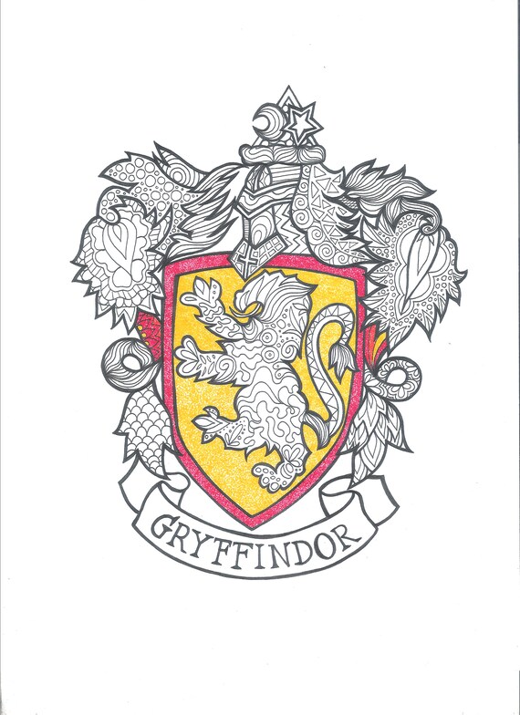 Harry Potter Griffindor PDF Coloring Page