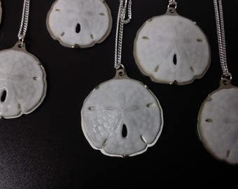 Sand Dollar Necklace, beach jewelry, beach wedding, sea life jewelry