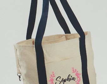 Personalized Organic Cotton Canvas Tote Bag