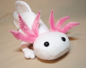 white axolotl plush