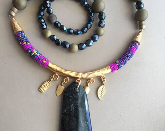 Picasso Marble Talisman Necklace