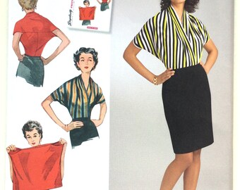 Simplicity 8452 Misses' 1950s Vintage Knit Blouse. Size Small - Large