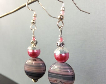 Jasmine earrings (pink pearls)