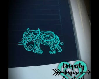 Elephant Car Window Decal
