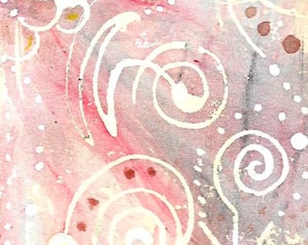 Ancient Original Painting ACEO Art Card