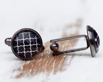 Cufflinks // Black pattern //