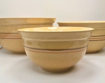Mid Century Pfaltzgraff Ceramic Nesting Bowls, Vintage Mixing Bowls, Set of 3, Stoneware, Bowls, Serving Bowl, Farmhouse, Vintage Kitchen
