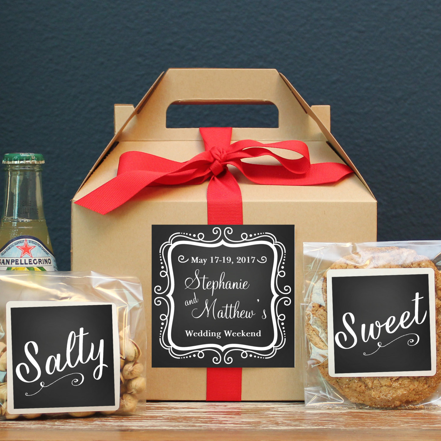 Set of 6-Out of Town Guest Box / Wedding Welcome Box / Wedding