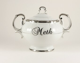 METH Harmony House Porcelain Sugar Bowl Jar Pot CuSTOMIZABLE