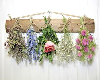 Dried Flower Rack, Drying Rack, Dried Flower Arrangement, Farmhouse Wall Decor