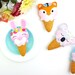 Ice-cream Animals PDF Pattern, Ice-cream Ornaments Pattern, Ice-cream Animals Plush Pattern