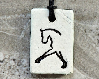 Dressage Horse Pendant - Horse Jewelry