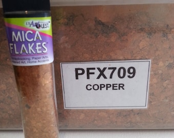 Natural Mica Flakes for Crafts COPPER by USArtQuest