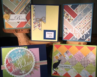 Handmade Greeting and Note Cards - Birthday and Thank You