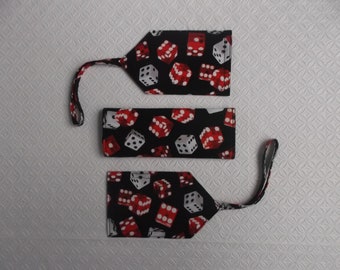 New Price - Dice Luggage Tag and Handle Wrap Set