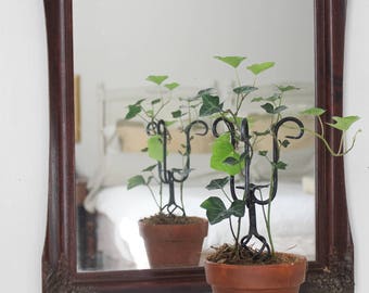 Mahogany Veneer Framed Mirror