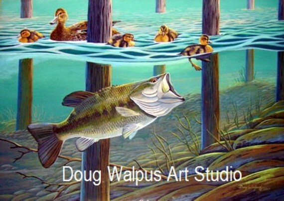 Fish Print Painting La...