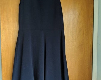 Talbot's Navy Blue Spring/Summer Fit & Flare Sleeveless Dress- Size M
