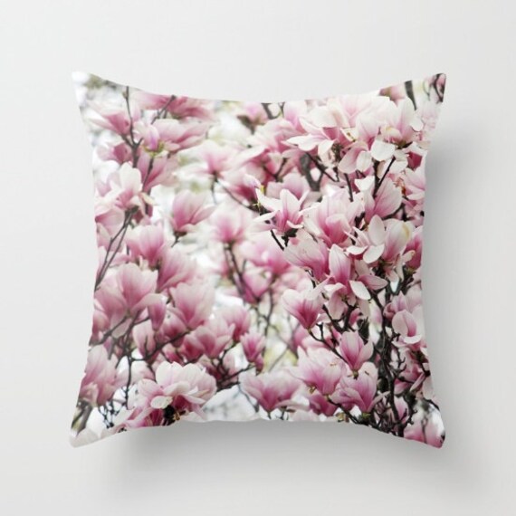 Magnolia Pillow Cover 6 sizes home decoration flowering