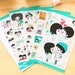 5 sheets of kawaii stickers