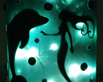 Mermaid and Dolphin Nightlight