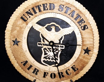 US Air Force Clock 10 Versions available see below