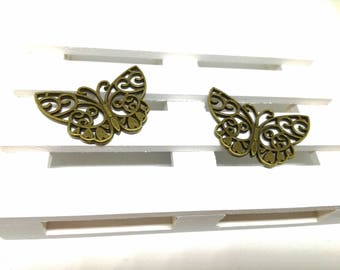 Decorative metal butterflies to create jewels