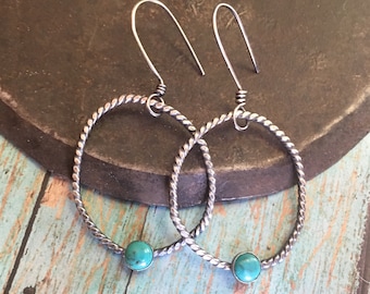 courage & strength. turquoise melody earrings