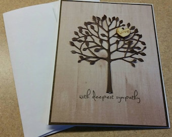Handmade Sympathy Card. Bereavement. Grief. Loss of a Loved One