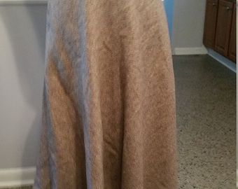 Evan Picone Herringbone Wool Skirt. Made in USA