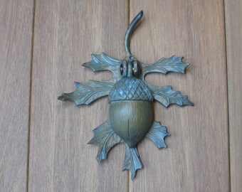 Verdigris Acorn and Oak Leaf Doorknocker