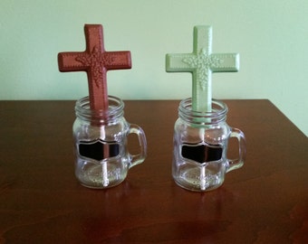 One dozen 12 Chocolate lollipops crosses for Baptism, Communion, Weddings, party favors