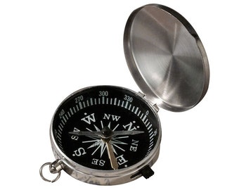 Personalized For Free Compass Wedding Favor Long Distance Realtionship Gift Compass Anniversary Gift Graduation Gift Compass Gift Engraved