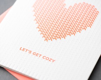 Knitted Heart- Let's get cozy
