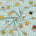 SANRIO gudetama Plaid green Japanese fabric 100% Oxford / Half yard 110 cm x 50 cm (about 43.30 "x 19.50") KAWAII from Japan