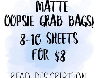 MATTE Oopsie Grab Bags | for use with Erin Condren Lifeplanner™, Filofax, Personal, A5, Happy Planner