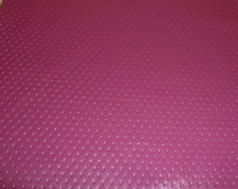 Leather CLOSEOUT 5"x11" Thin MAGENTA / Mauve DIMPLES Embossed Cowhide #394 1.5 oz / .6 mm PeggySueAlso™